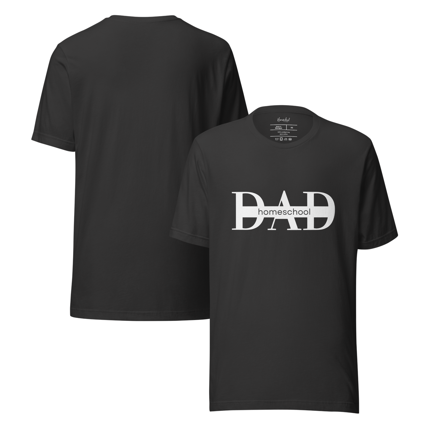 Dark gray 'Homeschool Dad' t-shirt