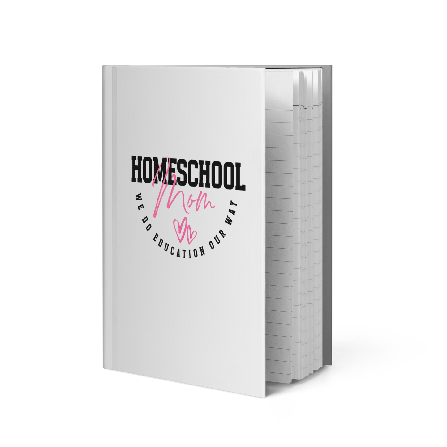'Homeschool Mom' hardcover journal (cover and pages)