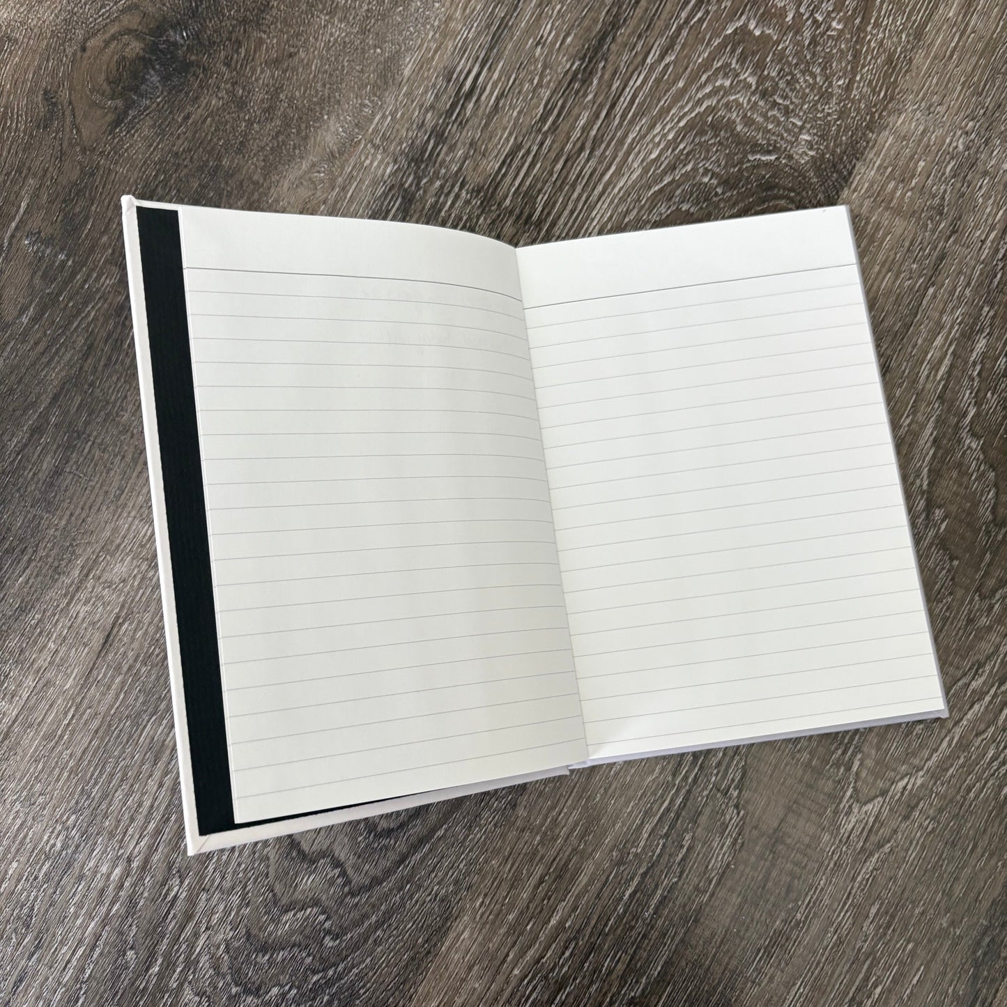 'Homeschool Mom' hardcover journal open pages