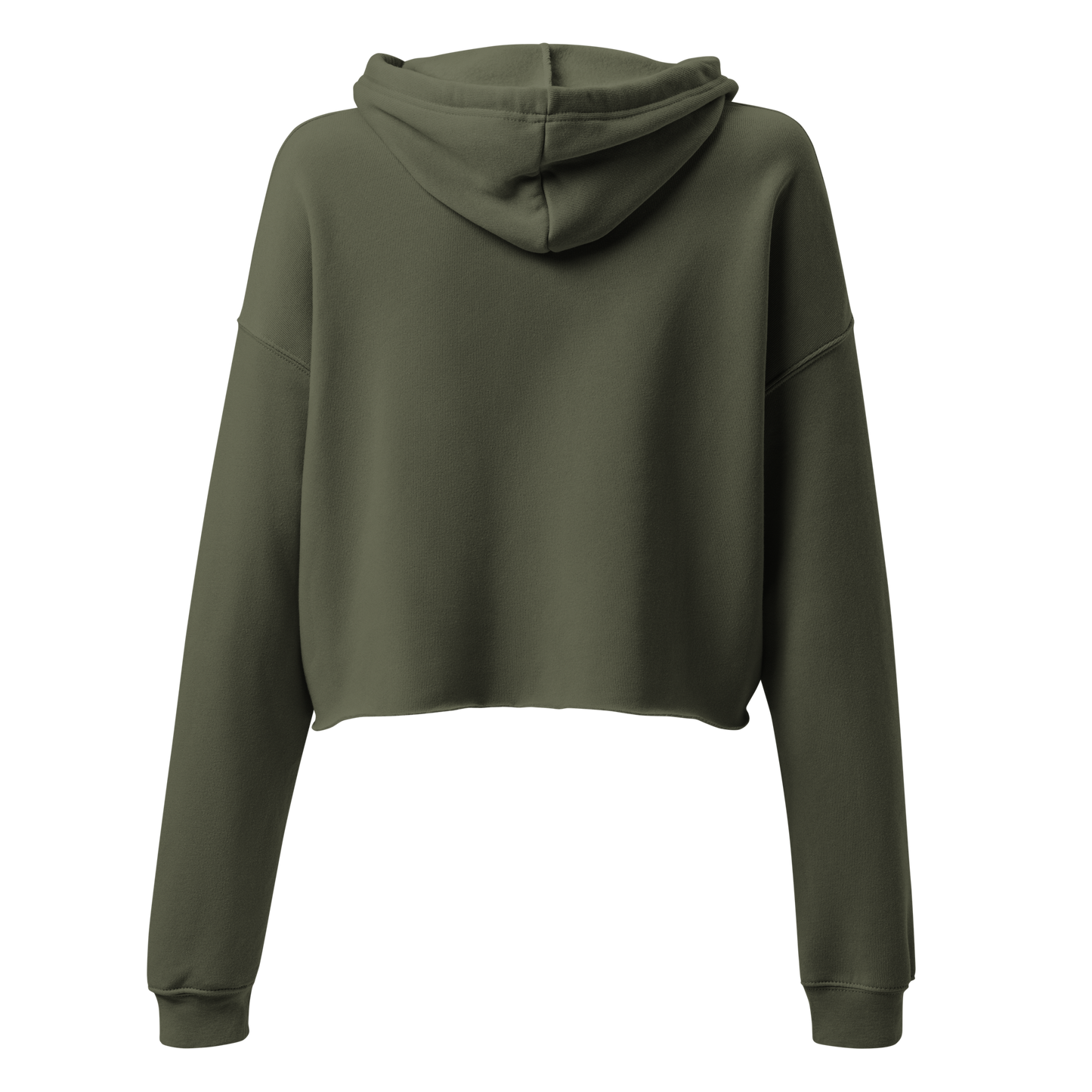 Women's Cropped Hoodie | Homeschool Mom (black, green)