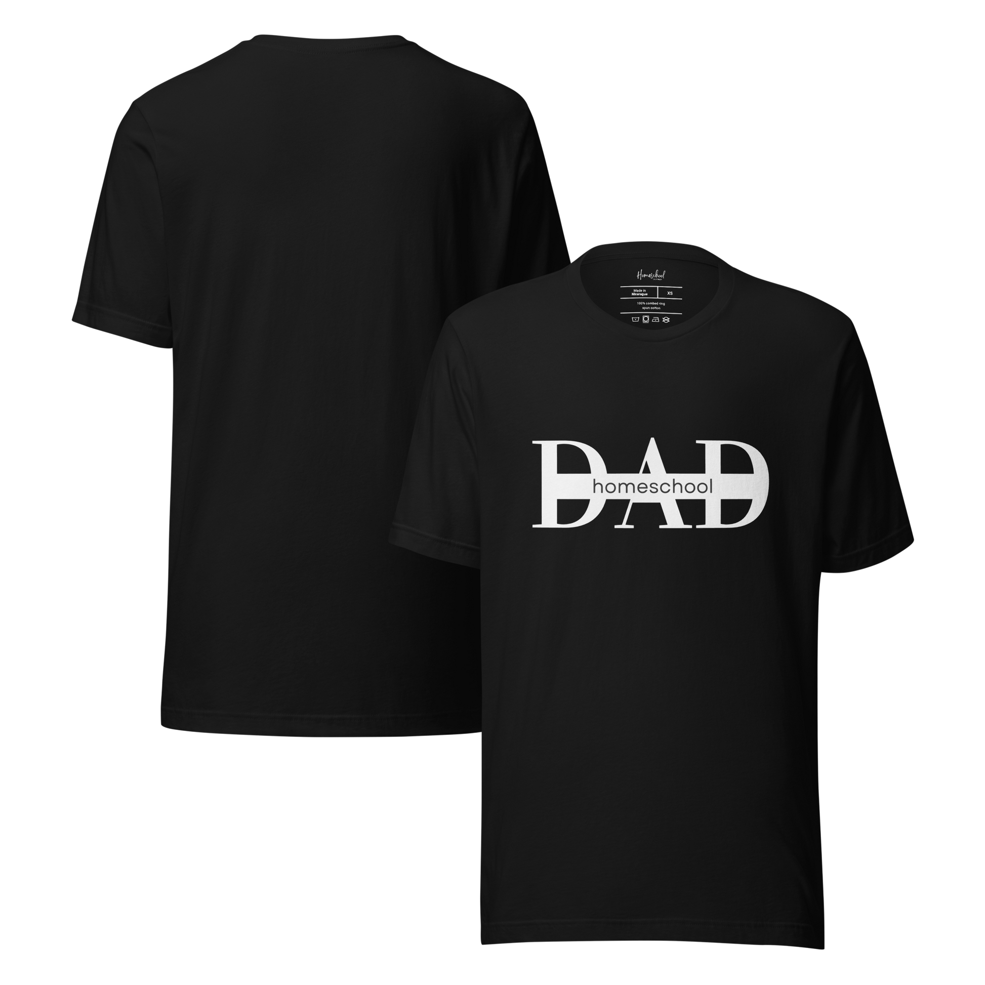Black 'Homeschool Dad' t-shirt