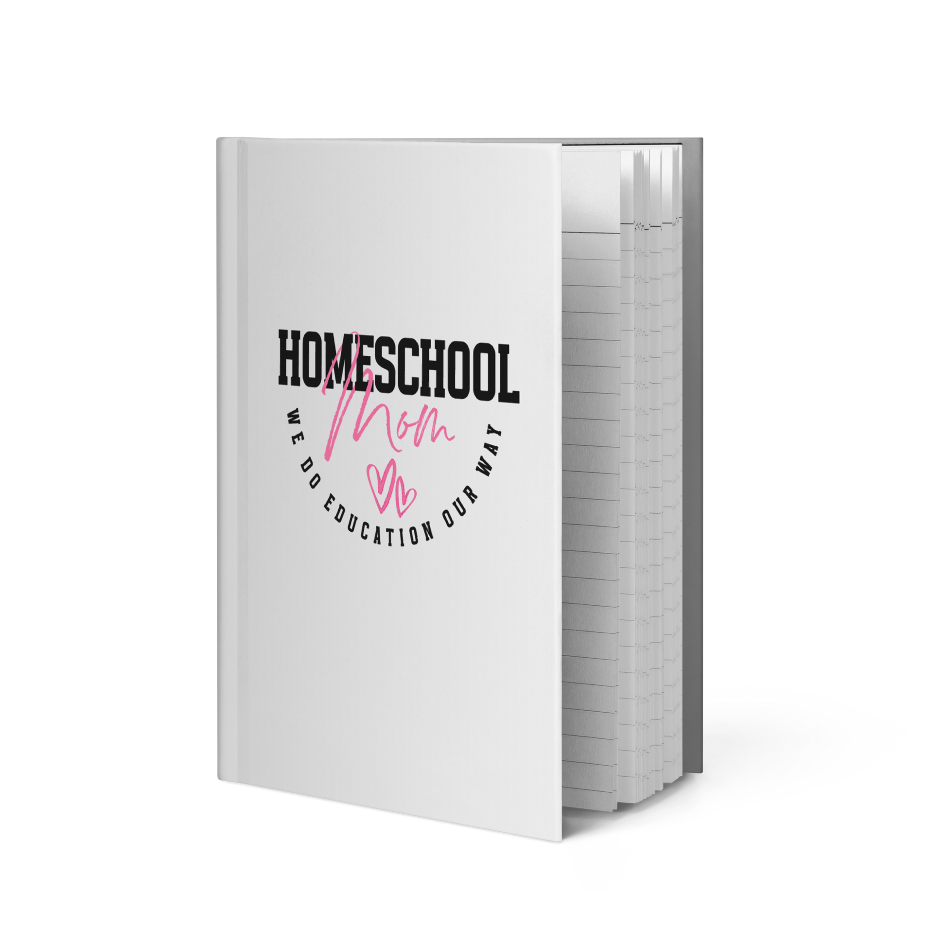 'Homeschool Mom' hardcover journal (cover and pages)