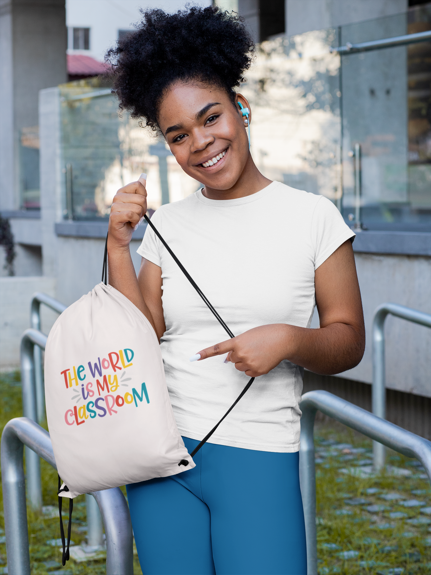Drawstring Bag | The World Is My Classroom