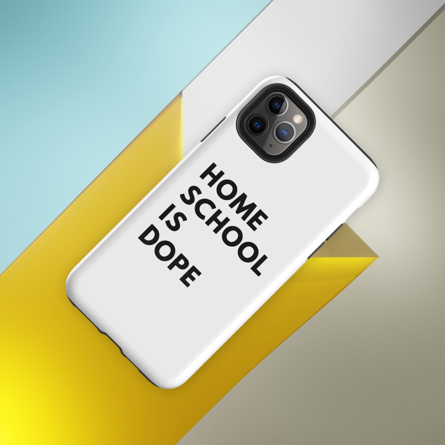Durable White iPhone® Case | Homeschool Is Dope