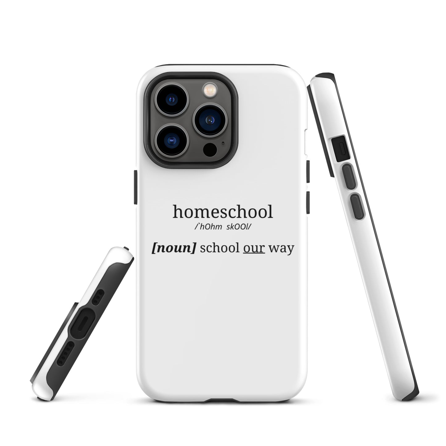 Durable White iPhone® Case | Homeschool. School your way.