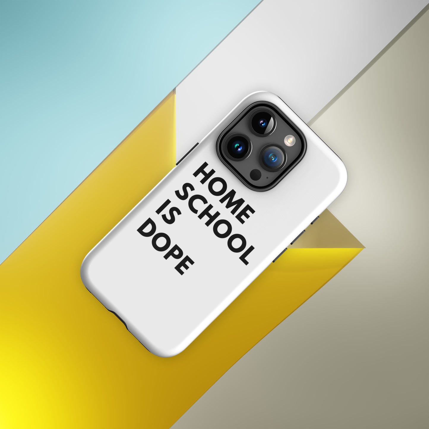 Durable White iPhone® Case | Homeschool Is Dope