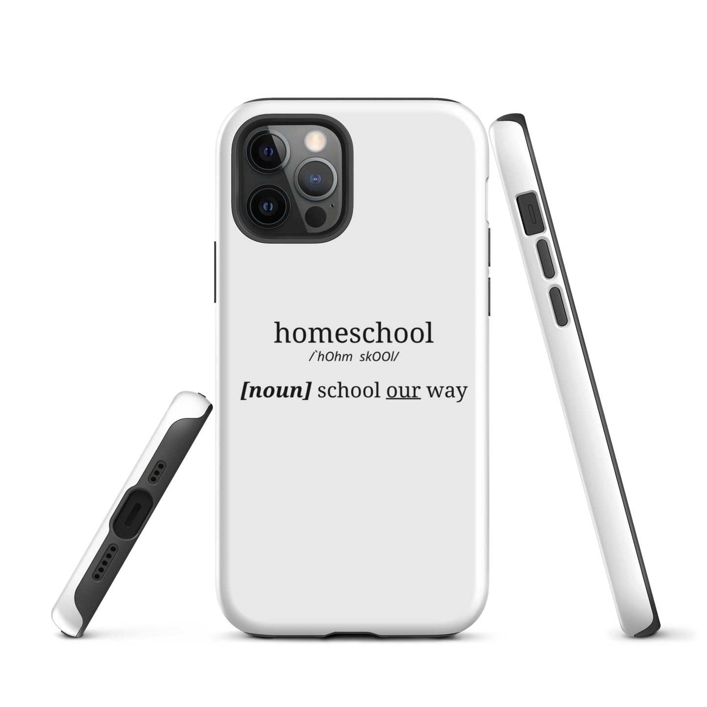Durable White iPhone® Case | Homeschool. School your way.