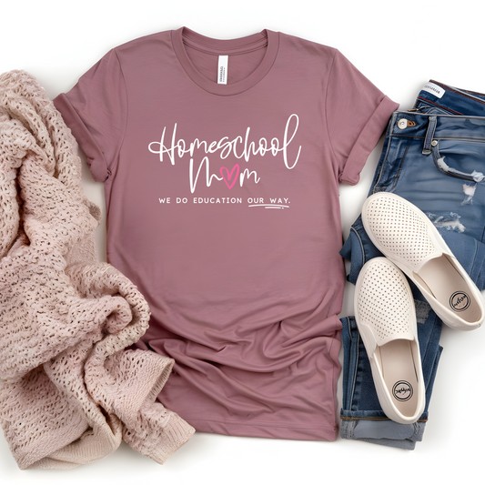 Women’s relaxed fit 'Homeschool Mom' tshirt